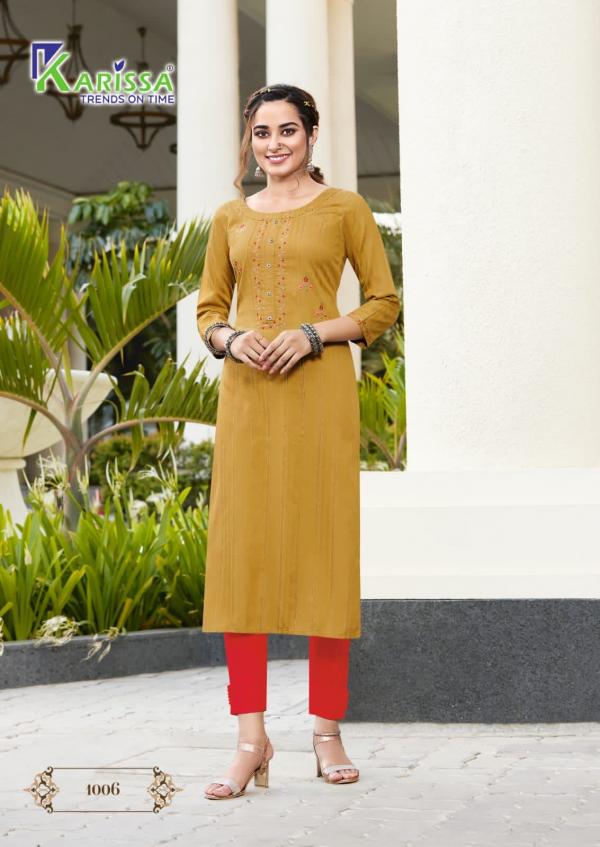 Karissa Rim Zim Viscose Ethnic Wear Designer Kurti Collection